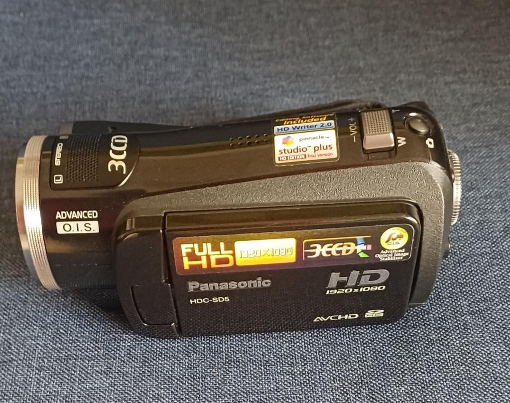 Panasonic HDC-SD5 fulltime HD met veel accessoires, Verzenden, Geheugenkaart, Panasonic, 20x of meer