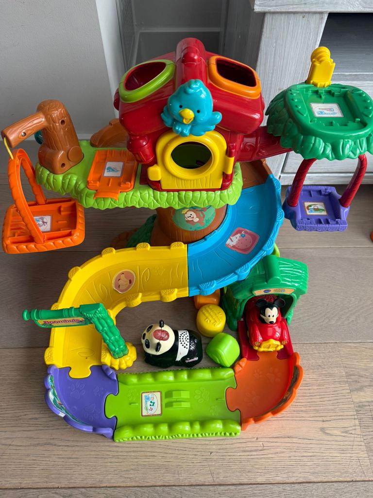 VTech Zoef Zoef Dieren Speelboom met Mickey en Panda, Ophalen, Gebruikt, Jongen of Meisje