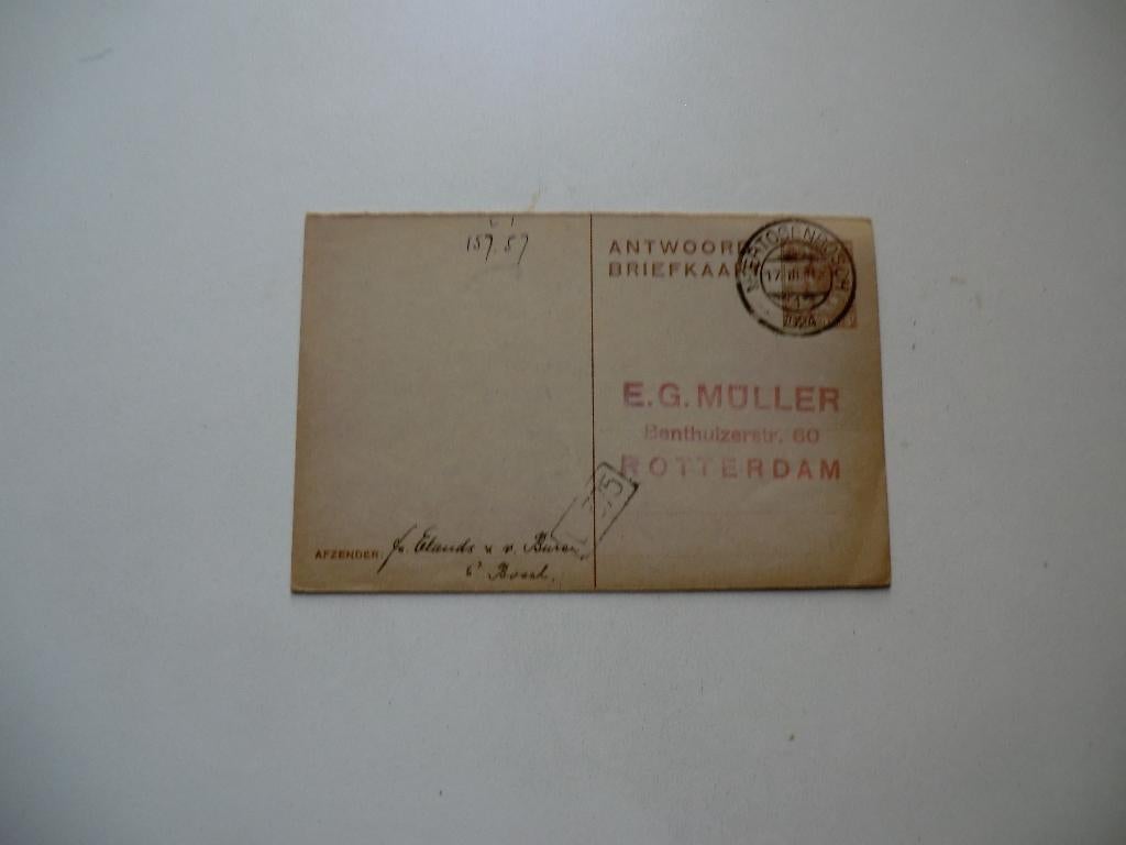 Den Bosch,Fa Elands van Buren,Rotterdam,1924, Verzenden, 1920 tot 1940, Gelopen, Noord-Brabant