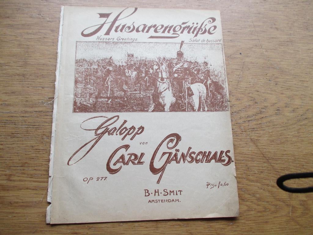 HUSARENGRÜSSE - CARL GÄNSCHALS -PIANO, Muziek en Instrumenten, Gebruikt, Klassiek, Ophalen of Verzenden, Artiest of Componist