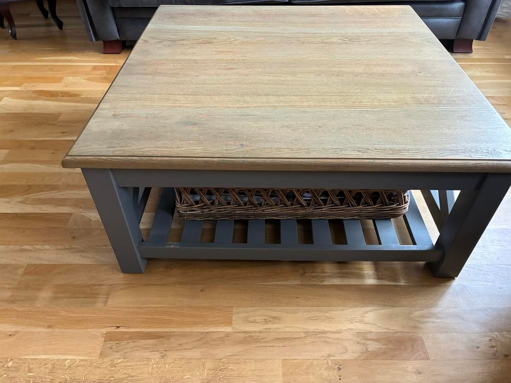Landelijk salontafel, Huis en Inrichting, Tafels | Salontafels, Ophalen, 50 tot 100 cm, Eikenhout, 50 tot 100 cm