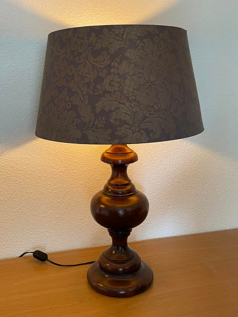 2 tafellampen, Huis en Inrichting, Ophalen, Zo goed als nieuw, Hout, 50 tot 75 cm