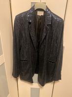 Zwarte pailletten blazer en rok set - Feestelijke outfit, Maat 38/40 (M), Carnaval, Nieuw, Ophalen of Verzenden