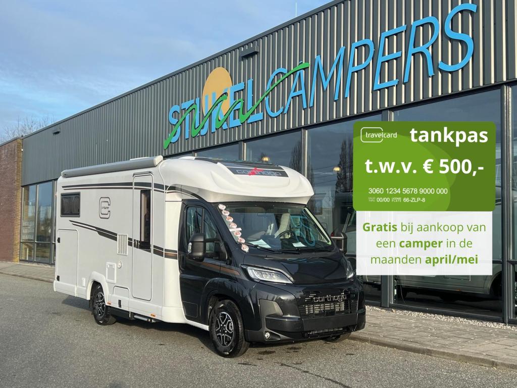 Carthago C1-Tourer T 145 RB LE 180PK AUT, Caravans en Kamperen, Campers, Bedrijf, tot en met 3, Half-integraal, Carthago, Fiat