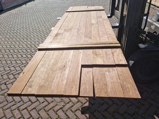 Hardhouten planken geschaafd 1.5x10.5 cm - nr: HP751, Ophalen, Planken, Nieuw, Hardhout