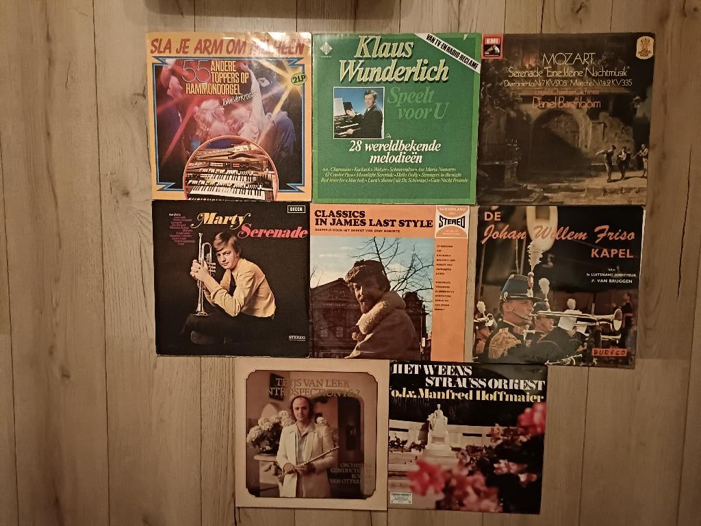 16 verschillende soorten LP's met Instrumentale muziek., Cd's en Dvd's, Vinyl | Overige Vinyl, Fotohoes, Ophalen of Verzenden