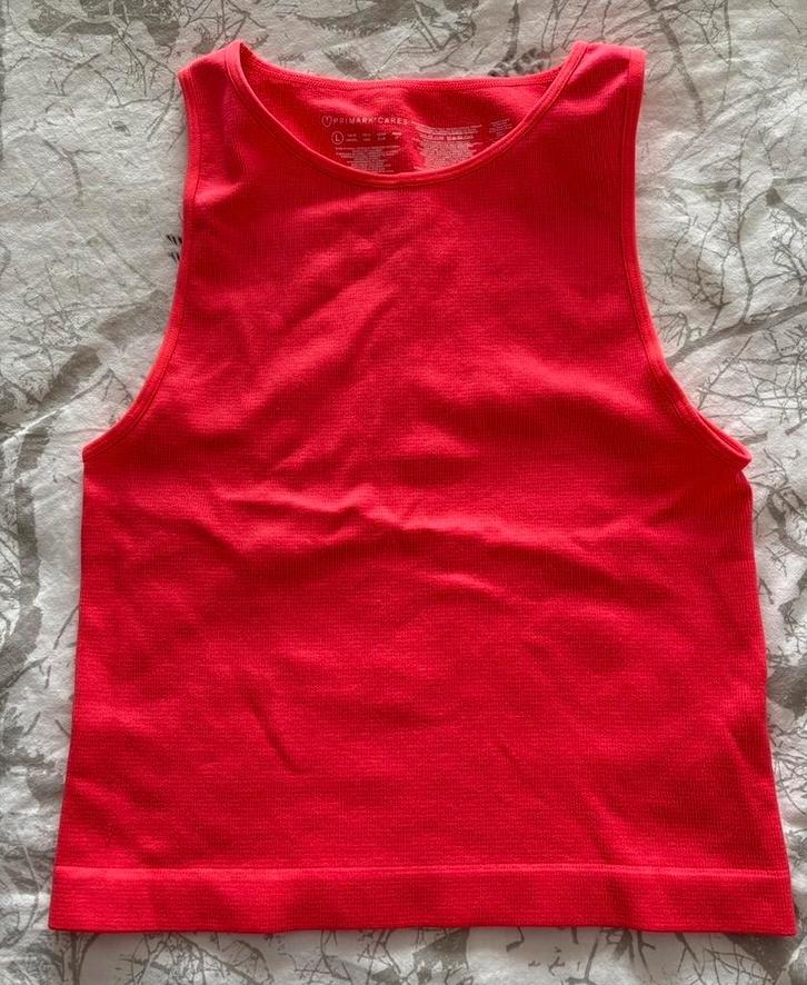 Primark Cares Rode Crop Top Maat L, Kleding | Dames, Tops, Zo goed als nieuw, Maat 42/44 (L), Rood, Zonder mouw, Ophalen of Verzenden