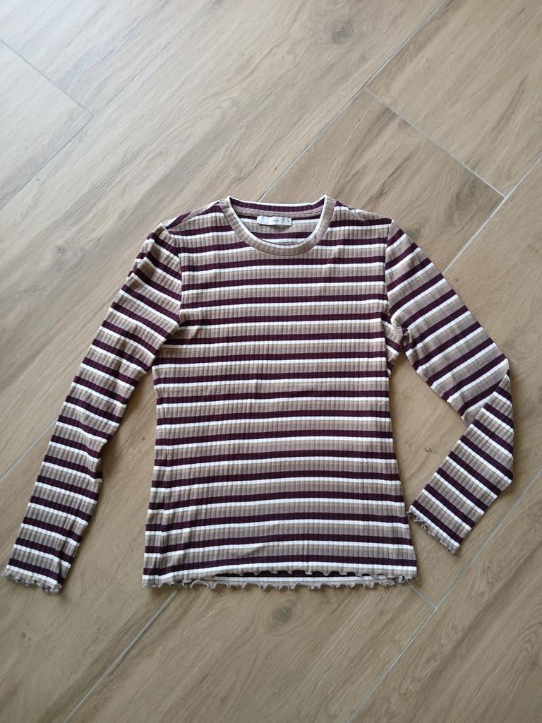 Longsleeve dames streepjes bruin maat M 38 / 40 Pigalle, Kleding | Dames, Tops, Maat 38/40 (M), Overige kleuren, Pigalle, Ophalen of Verzenden