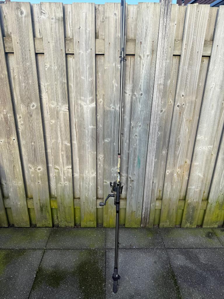 Mitchell tanager camo 12ft 3lb met Mitchell molen set., Ophalen, Zo goed als nieuw, Overige typen