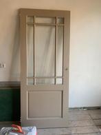 Deuren massief met geslepen glas, Ophalen, Gebruikt, 80 tot 100 cm, Binnendeur