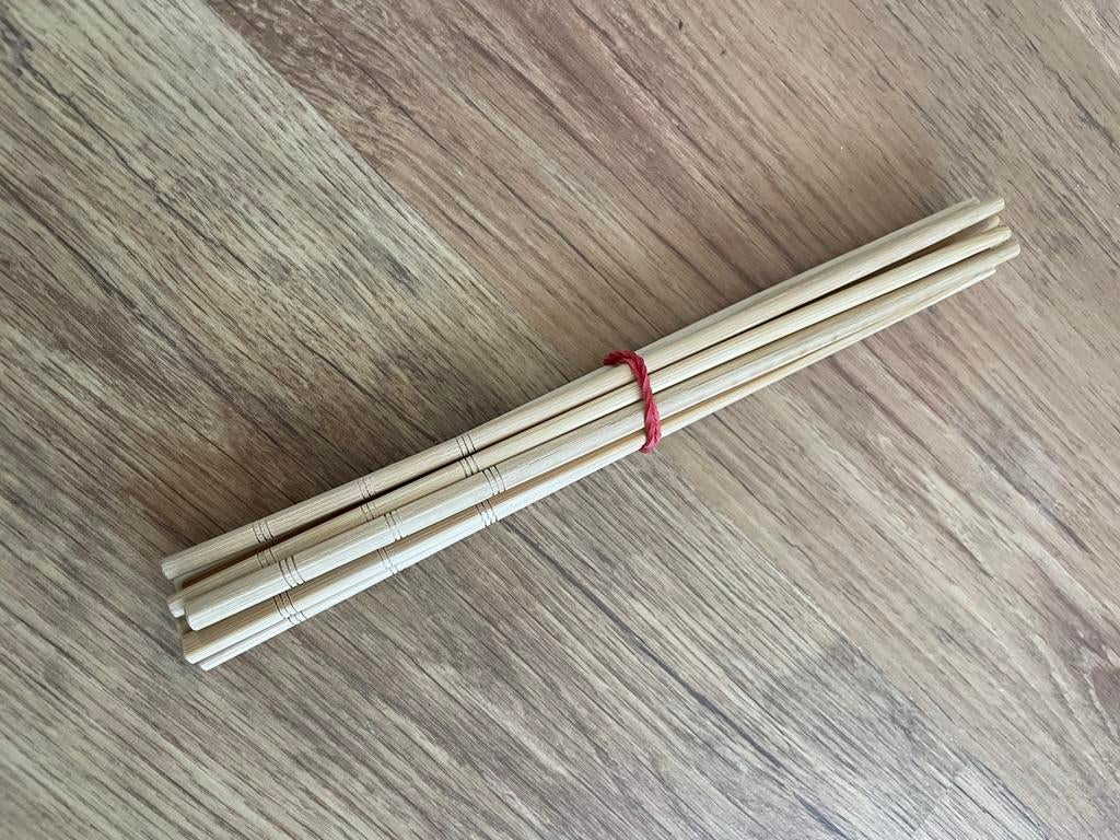 Set van 10 houten eetstokjes, Ophalen of Verzenden, Nieuw, Hout, Los bestek