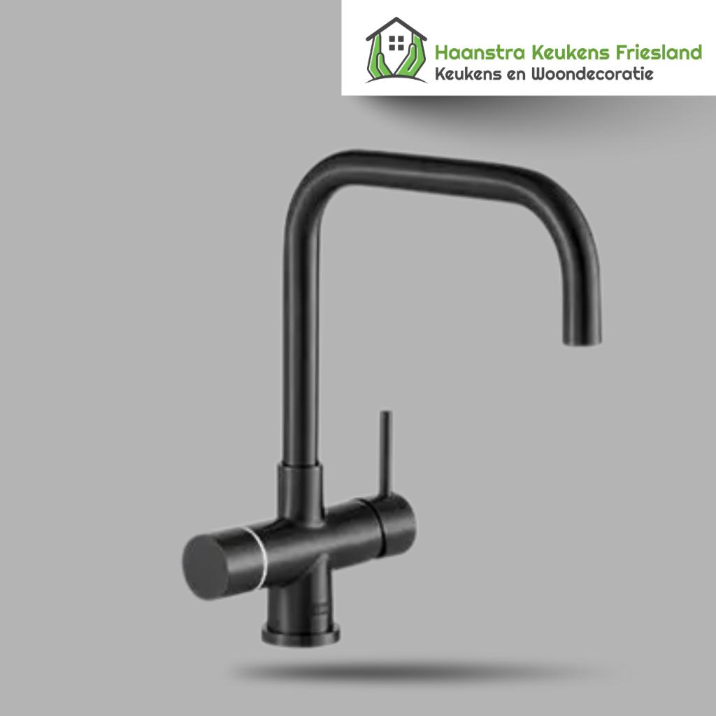 Franke Touch Pollux Industrial Black kokendwaterkraan, Ophalen, Zwart, Nieuw, Minder dan 100 cm