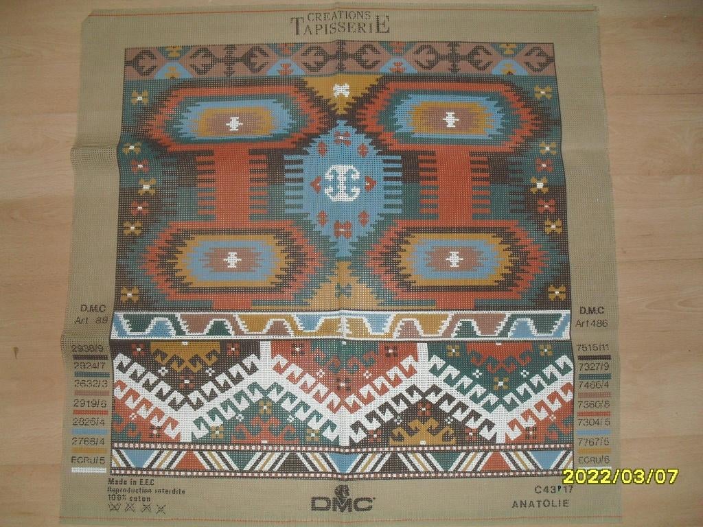 NIEUW GROOT Voorbedrukt stramien Anatolie. Verkoop Ook DMC, Ophalen of Verzenden, Nieuw, Handborduren, Onderdeel of Toebehoren