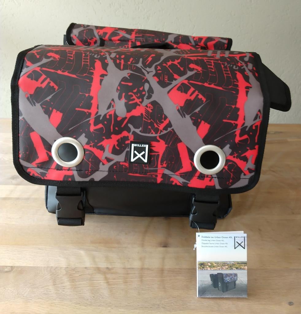 Willex 13895 dubbele fietstas Fire MIK & Racktime inhoud 40L, Ophalen of Verzenden, Nieuw, Overige typen
