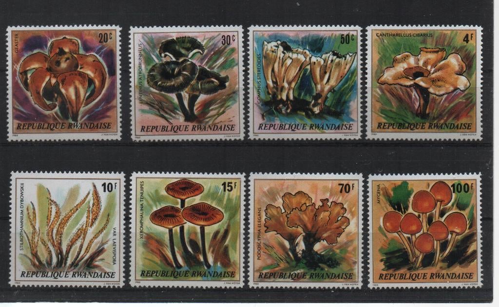 W321 Ruanda 1052/58 postfris Paddestoelen, Verzenden, Postfris, Dier of Natuur