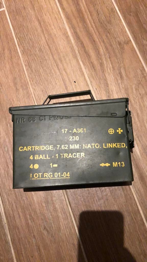 Munitiekistje, Verzamelen, Ophalen of Verzenden, Landmacht, Nederland, Kist of Geocache