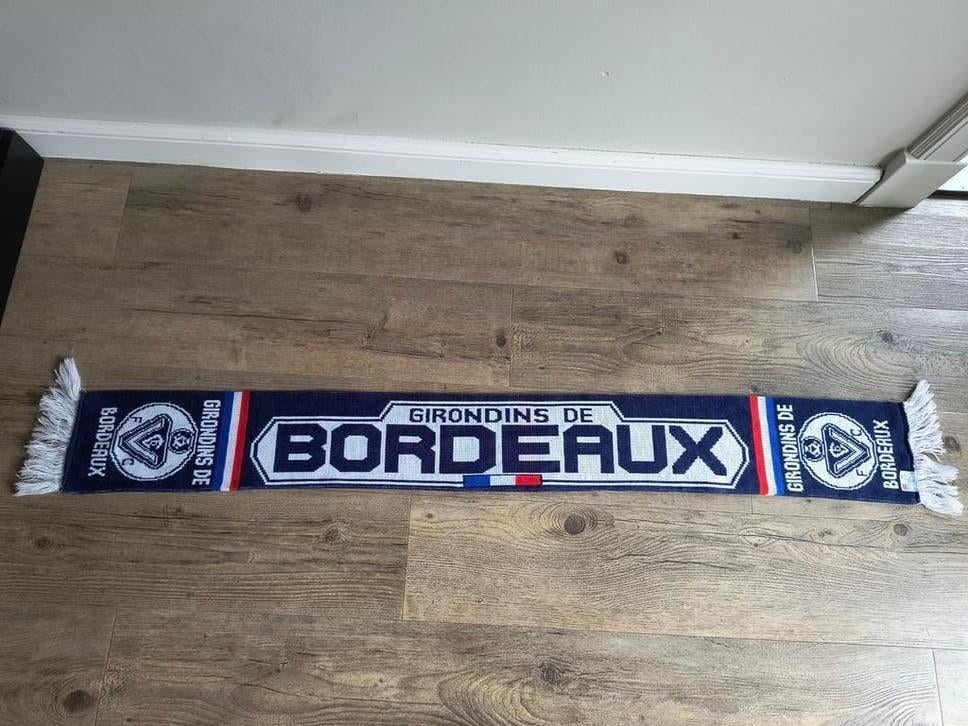 Voetbal sjaal Girondins de Bordeaux, Ophalen of Verzenden, Zo goed als nieuw, Clubaccessoires