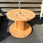 Houten kabelhaspel - ideaal als bijzettafel of als decoratie, Tuin en Terras, Tuintafels, Ophalen, Zo goed als nieuw, Rond, Hout