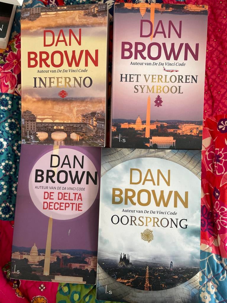 Dan Brown Boeken: Inferno, Het Verloren Symbool, De Delta De, Boeken, Ophalen of Verzenden, Gelezen, Amerika