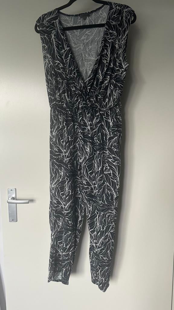 Jumpsuit met motief, maat L, zwart/wit, in goede staat, Kleding | Dames, Ophalen of Verzenden, Zo goed als nieuw, Maat 36 (S)