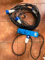 20m Camping Verlengsnoer met Verdeeldoos CEE, Caravans en Kamperen, Ophalen of Verzenden, Zo goed als nieuw