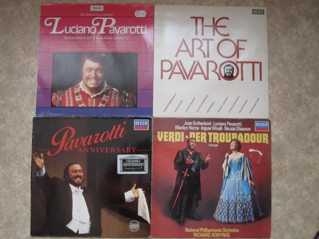Pavarotti LP's , €2,50 per stuk., Gebruikt, Opera of Operette, Ophalen of Verzenden, 12 inch