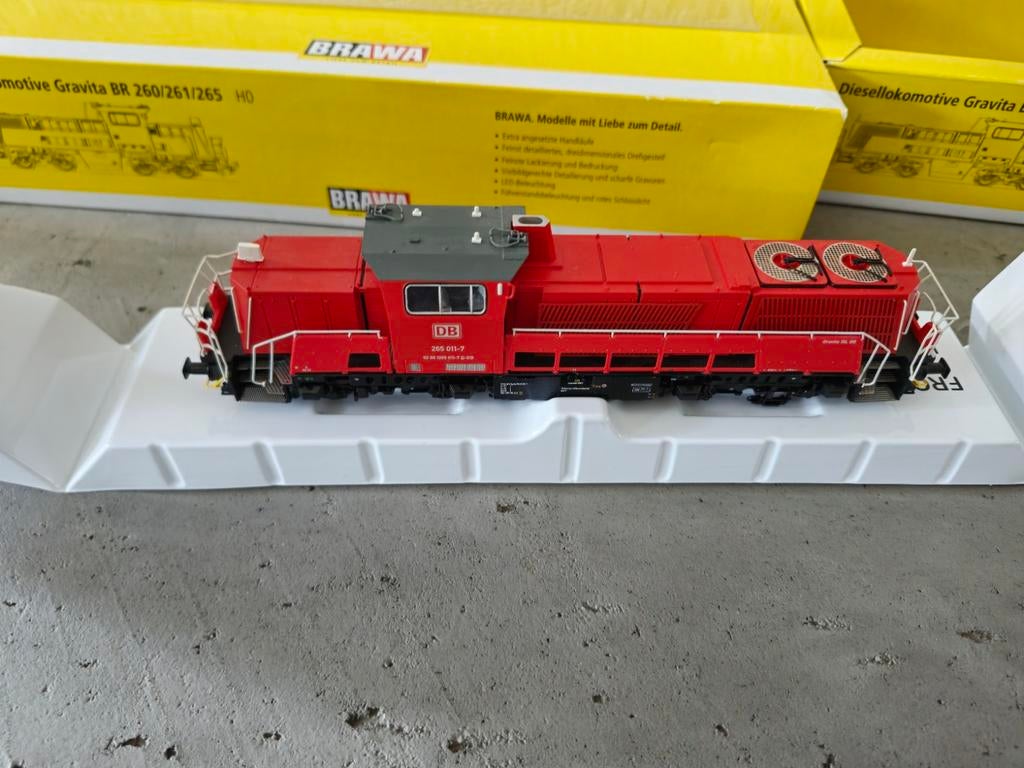Brawa Gravita DB diesel loc met ESU decoder, nieuwstaat, Hobby en Vrije tijd, Modeltreinen | H0, Nieuw, Locomotief, Overige merken