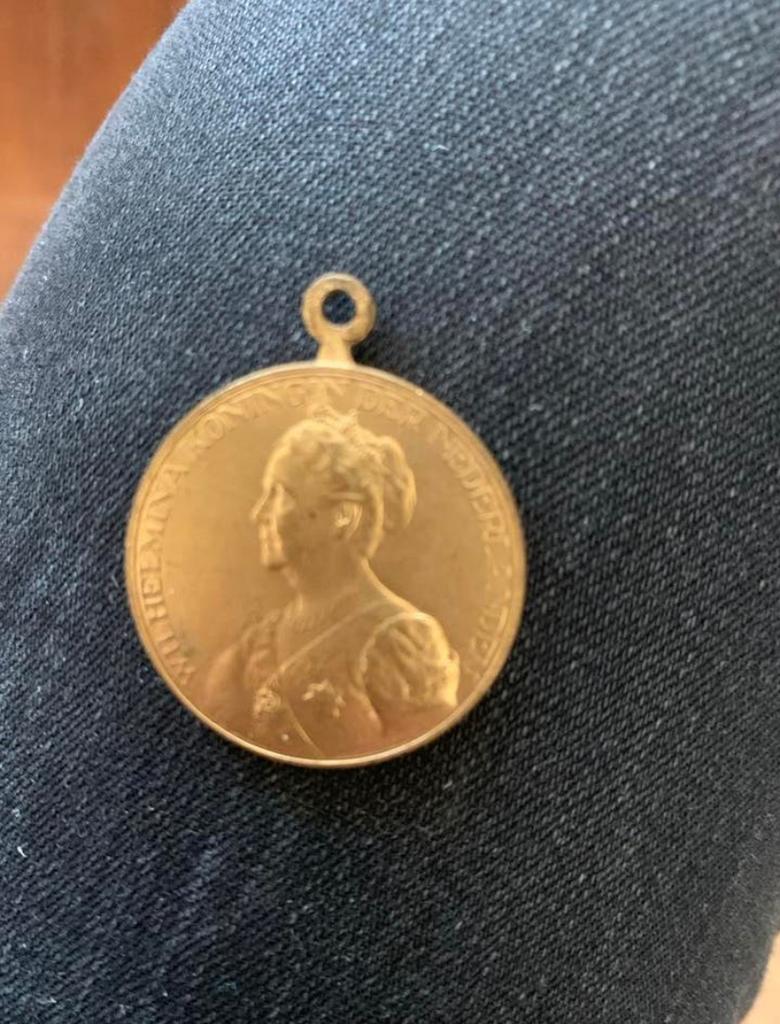 Koningin Wilhelmina 40-jarig regeringsjubileum medaille, Ophalen of Verzenden, Brons, Nederland