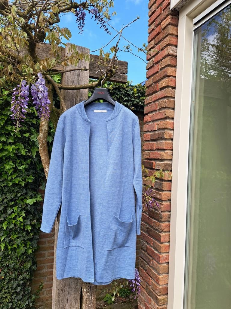 ZGAN  vest merk  SIBIN LINNEBJERG maat M, Ophalen of Verzenden, Zo goed als nieuw, Maat 38/40 (M), Blauw
