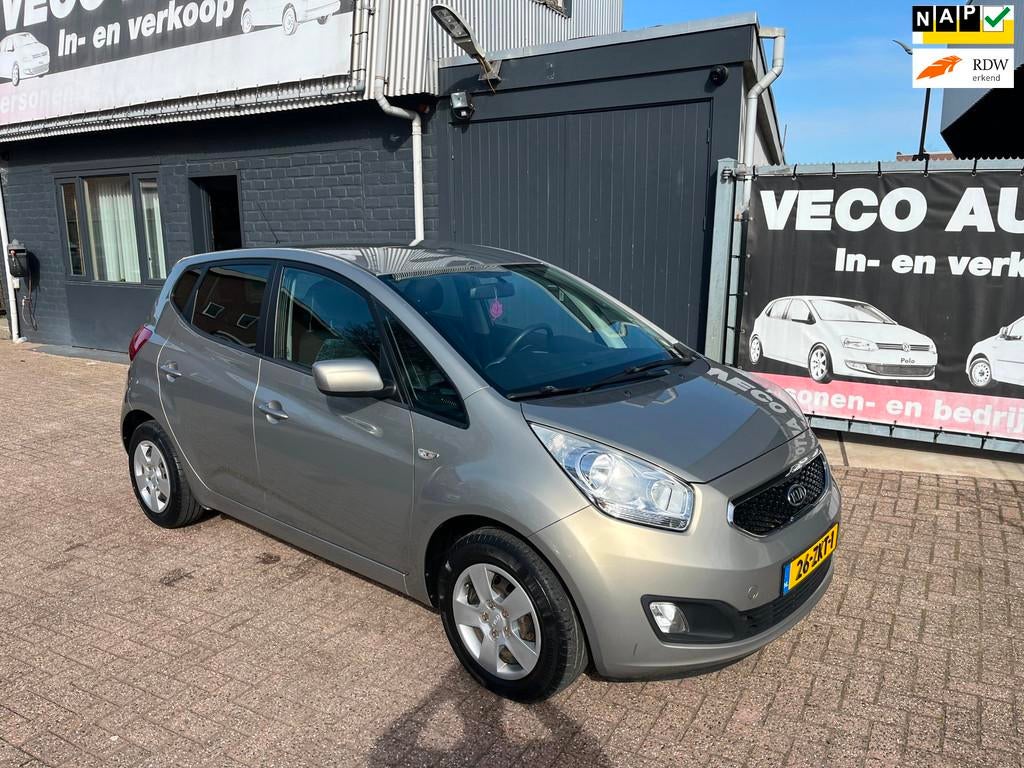 Kia Venga 1.4 CVVT Plus Pack airco nette auto hoge instap de, Auto's, Kia, Voorwielaandrijving, Euro 5, Stof, Gebruikt