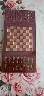 Compact Reis Schaakspel met Metalen Stukken, Ophalen, Gebruikt, Schaken