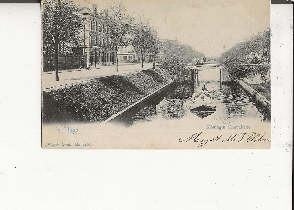 Den Haag Kon Emmastraat Vivat 19 juni 1902, Ophalen of Verzenden, Voor 1920, Gelopen, Zuid-Holland