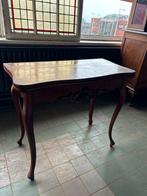 ANTIEKE BRIDGE TAFEL - KLASSIEKE QUEEN ANNE STIJL, Ophalen