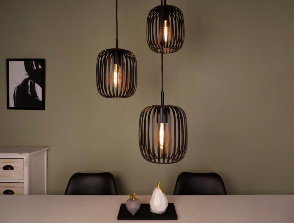 Nieuw in doos! eglo-romazzina-hanglamp zwart metaal, Huis en Inrichting, Lampen | Hanglampen, Ophalen of Verzenden, Nieuw, Metaal