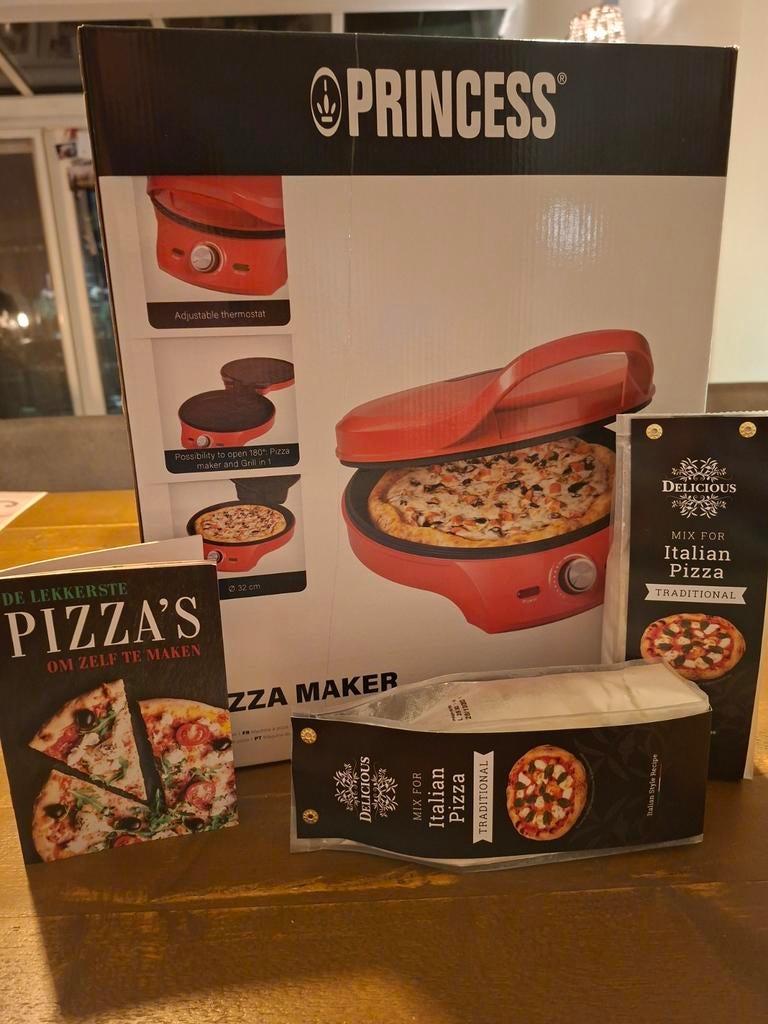 Princes Pizza Maker 115007 incl 2x pizzamix en receptenboek, Ophalen, Nieuw