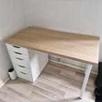 Bureau met ladeblok en bureaustoel, Huis en Inrichting, Bureaus, Ophalen, Met wielen, Zo goed als nieuw, Bureau