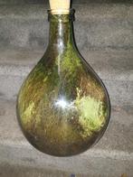 Grote groene glazen ecosysteem fles, Huis en Inrichting, Ophalen, Cactus, Halfschaduw, Minder dan 100 cm