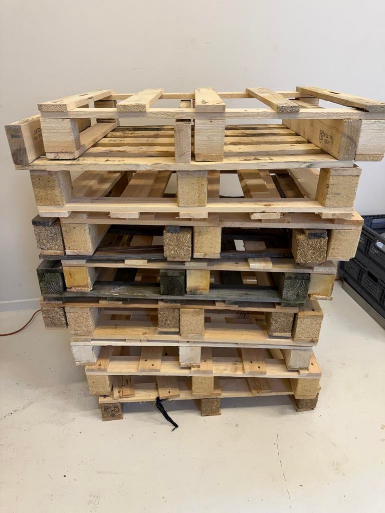 Gratis af te halen: Pallets (80x60 cm), Ophalen, Gebruikt, Pallet, Minder dan 200 cm