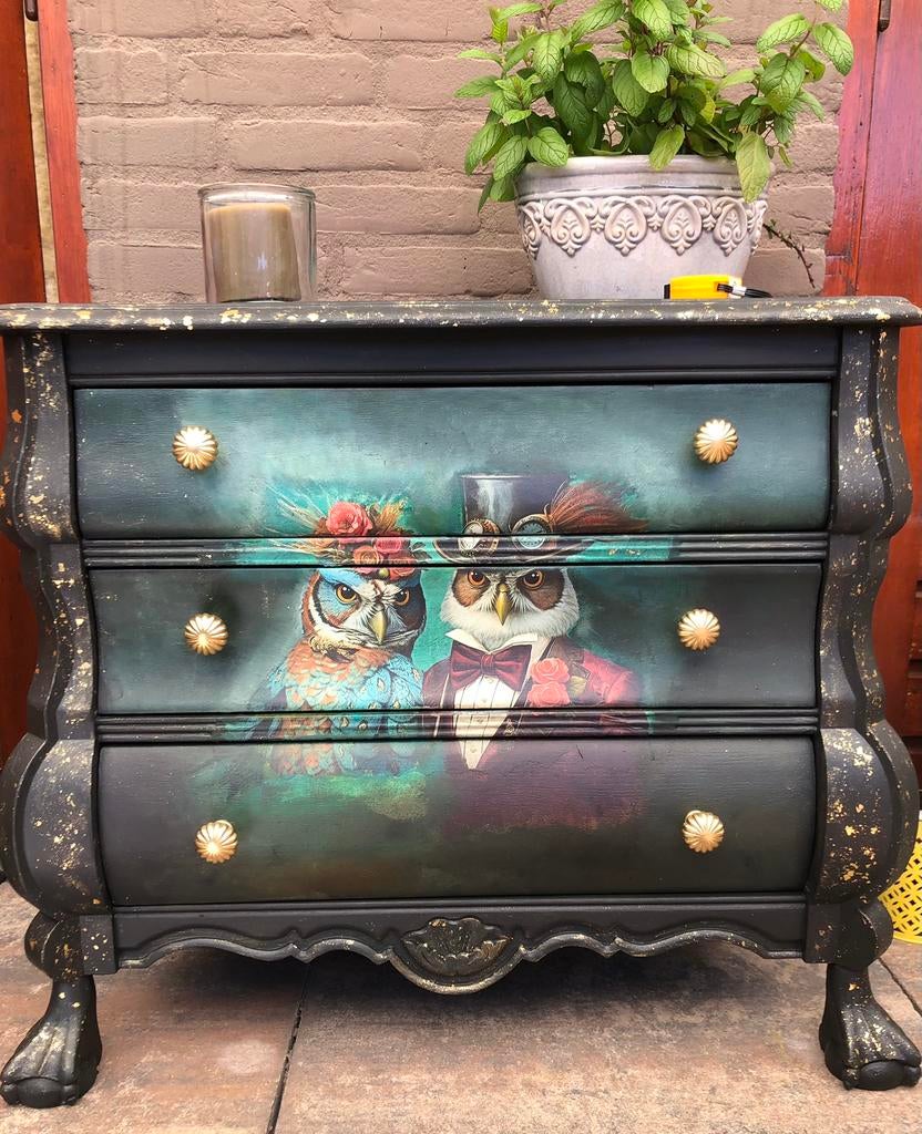 Gepimpte buikkast, Ophalen, 50 tot 100 cm, Zo goed als nieuw, 3 of 4 laden