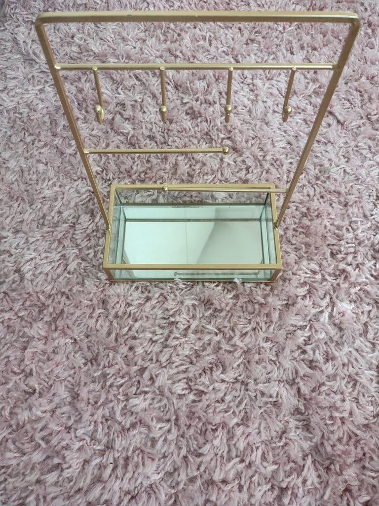 Sieradenrekje met spiegel - Goede staat, Sieraden, Tassen en Uiterlijk, Overige Accessoires, Ophalen of Verzenden, Zo goed als nieuw