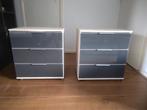 Nachtkastjes met 3 laden - Set van 2, Huis en Inrichting, Minder dan 50 cm, Gebruikt, 3 of 4 laden, Minder dan 100 cm