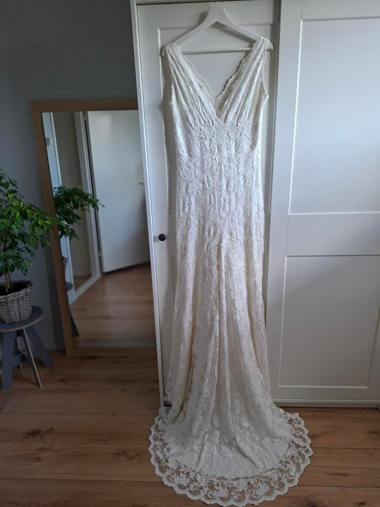 Prachtige Olvi's Lace Collection Trouwjurk, Kleding | Dames, Trouwkleding en Trouwaccessoires, Gedragen, Trouwjurk, Wit, Ophalen of Verzenden