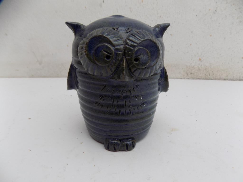 uilen uil keramiek decoratief dierenverzameling blauw paars, Huis en Inrichting, Woonaccessoires | Overige, Ophalen of Verzenden