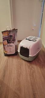 Kattenbak met kattenbakvulling, Ophalen, Zo goed als nieuw, Gesloten