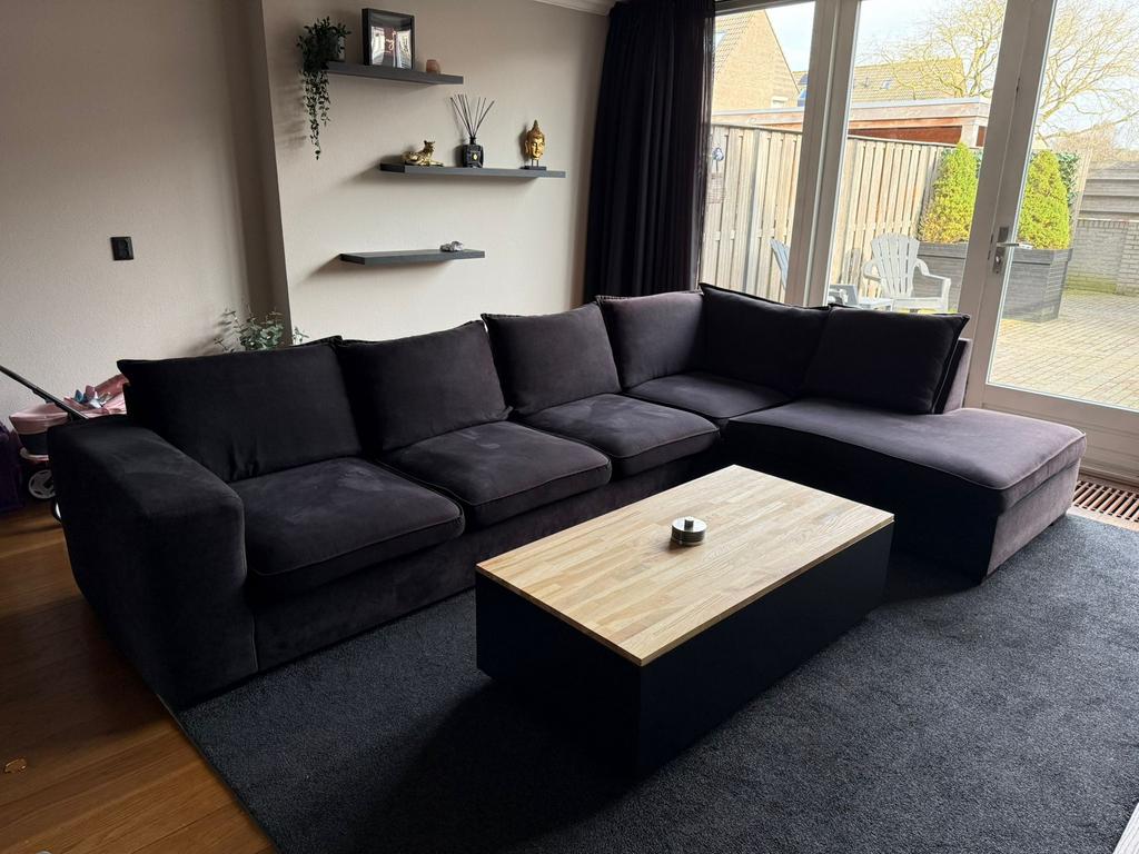 Haco Maddox XXL hoekbank antraciet, 330X210!, Ophalen, Hoekbank, 300 cm of meer, Zo goed als nieuw