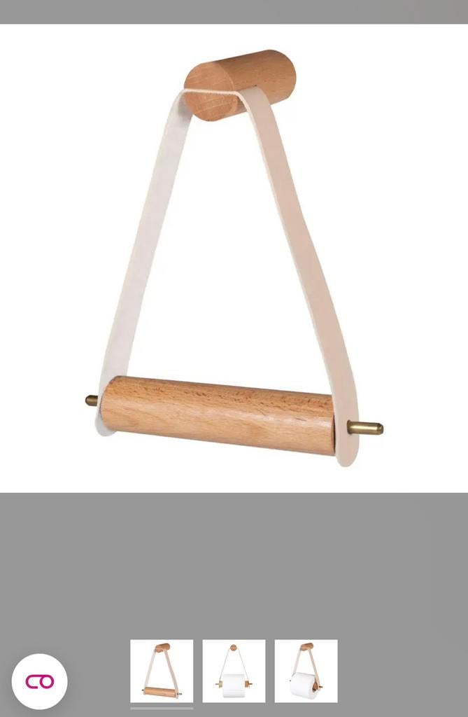 Toiletrolhouder, Huis en Inrichting, Badkamer | Badtextiel en Accessoires, Ophalen of Verzenden, Nieuw, Beige