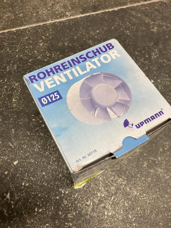 ROHREINSCHUB ventilator (125 mm), Witgoed en Apparatuur, Ventilatoren, Zo goed als nieuw, Plafondventilator, Ophalen