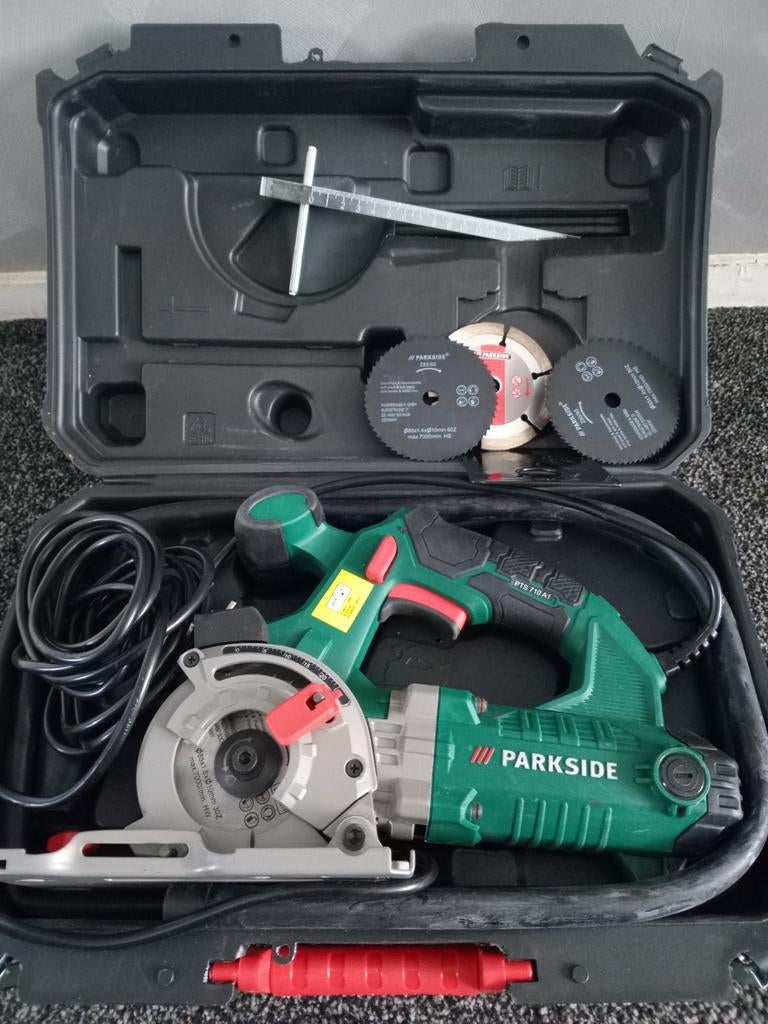 Parkside handcirkelzaag, Cirkelzaag, Ophalen of Verzenden, Zo goed als nieuw, 30 tot 70 mm