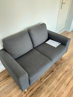 Donkergrijze 2-zitsbank EGENSE, Ophalen, Tweepersoons, 75 tot 100 cm, Zo goed als nieuw