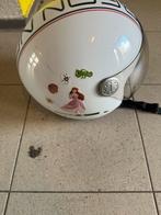 Witte BEC scooterhelm met Disney stickers, Fietsen en Brommers, Ophalen of Verzenden, Gebruikt, Medium